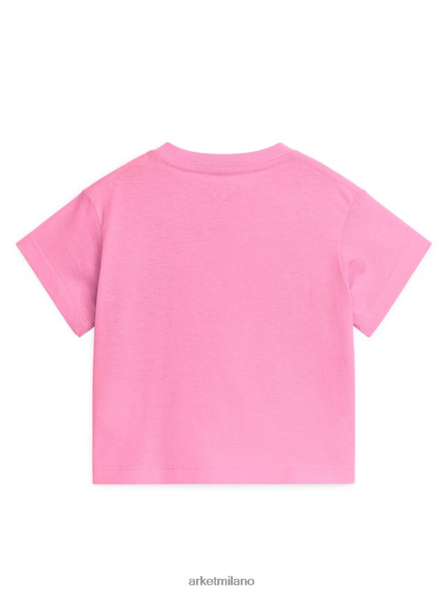 vestiario esso ARKET bambini maglietta a maniche corte rosa 6F0F6L1748