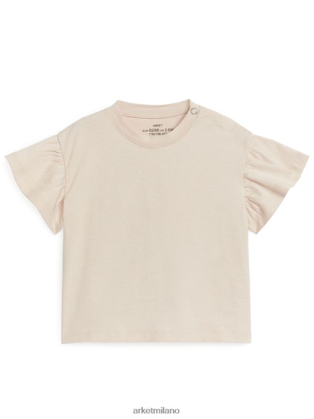 vestiario esso ARKET bambini maglietta con volant beige 6F0F6L1728