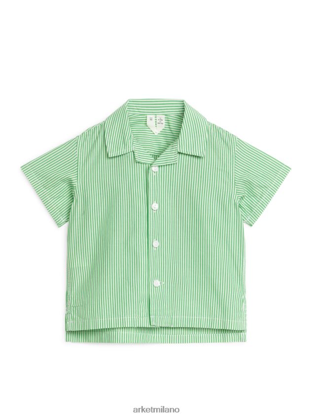vestiario esso ARKET bambini maglietta resort per bambini verde/bianco 6F0F6L1710