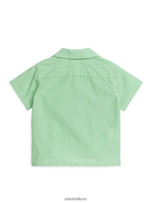 vestiario esso ARKET bambini maglietta resort per bambini verde/bianco 6F0F6L1710
