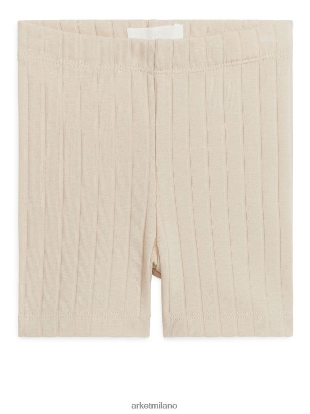 vestiario esso ARKET bambini pantaloncini da bicicletta in jersey a coste, set da 2 beige/blu scuro 6F0F6L1773
