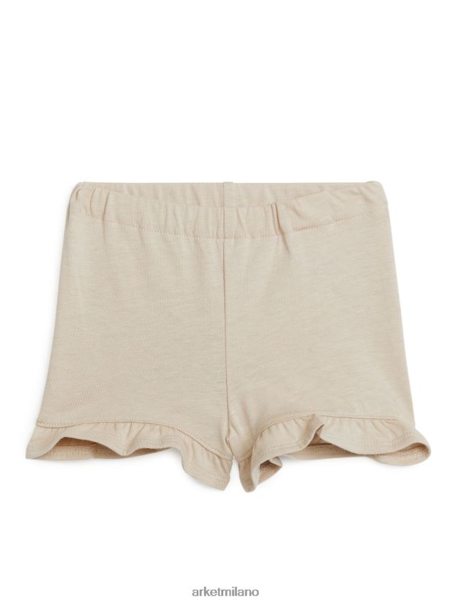 vestiario esso ARKET bambini pantaloncini in jersey con volant beige 6F0F6L1729