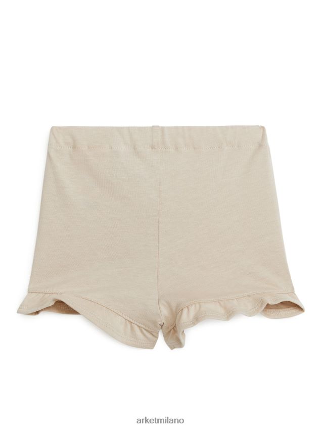 vestiario esso ARKET bambini pantaloncini in jersey con volant beige 6F0F6L1729