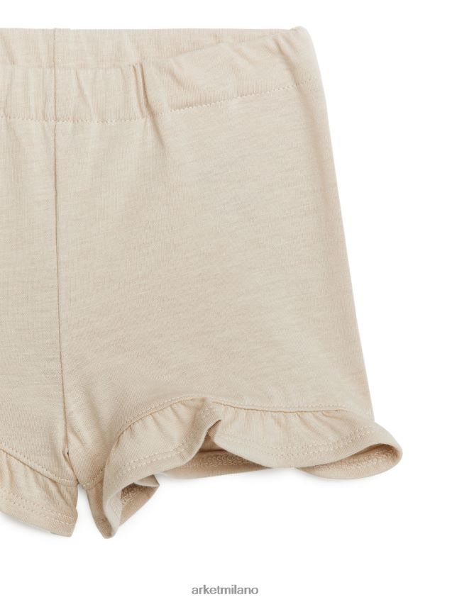 vestiario esso ARKET bambini pantaloncini in jersey con volant beige 6F0F6L1729