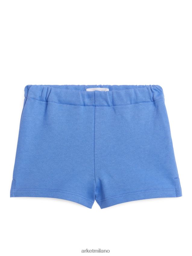 vestiario esso ARKET bambini pantaloncini in spugna di cotone blu 6F0F6L1699