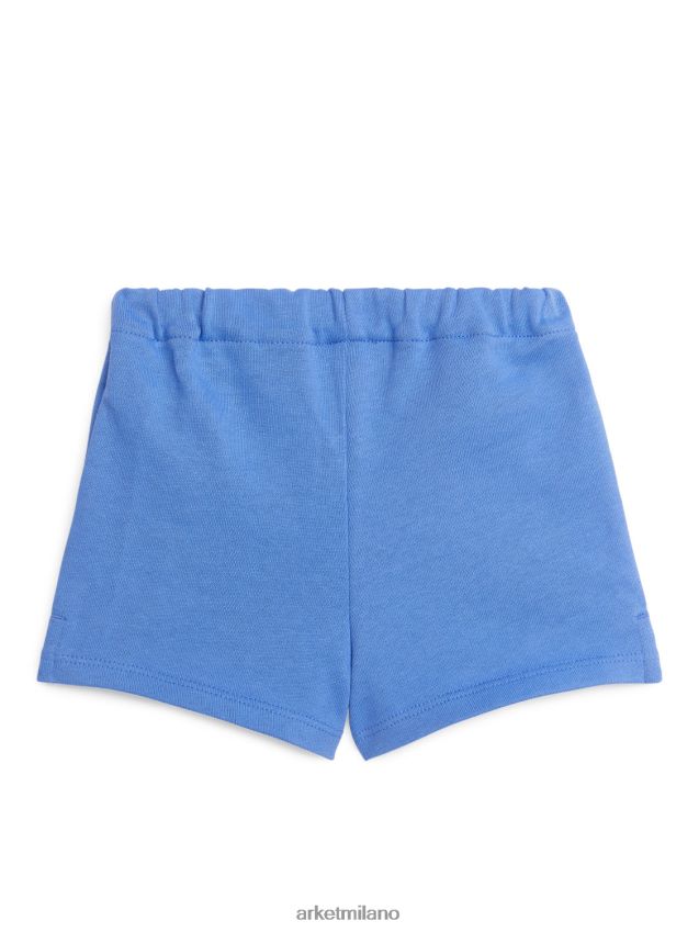 vestiario esso ARKET bambini pantaloncini in spugna di cotone blu 6F0F6L1699