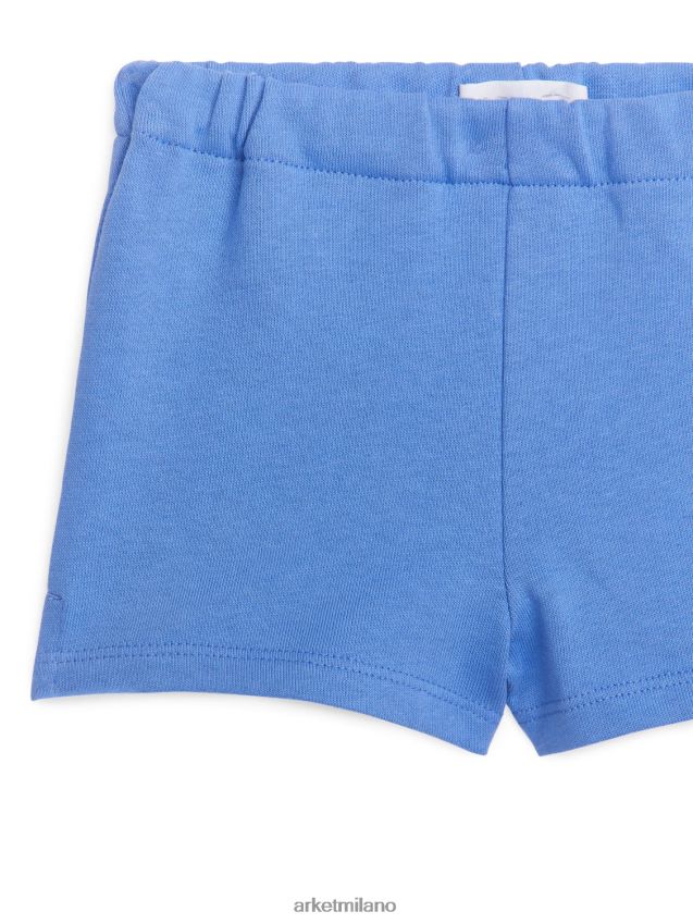 vestiario esso ARKET bambini pantaloncini in spugna di cotone blu 6F0F6L1699