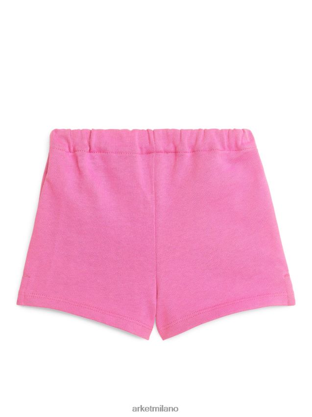 vestiario esso ARKET bambini pantaloncini in spugna di cotone rosa 6F0F6L1740