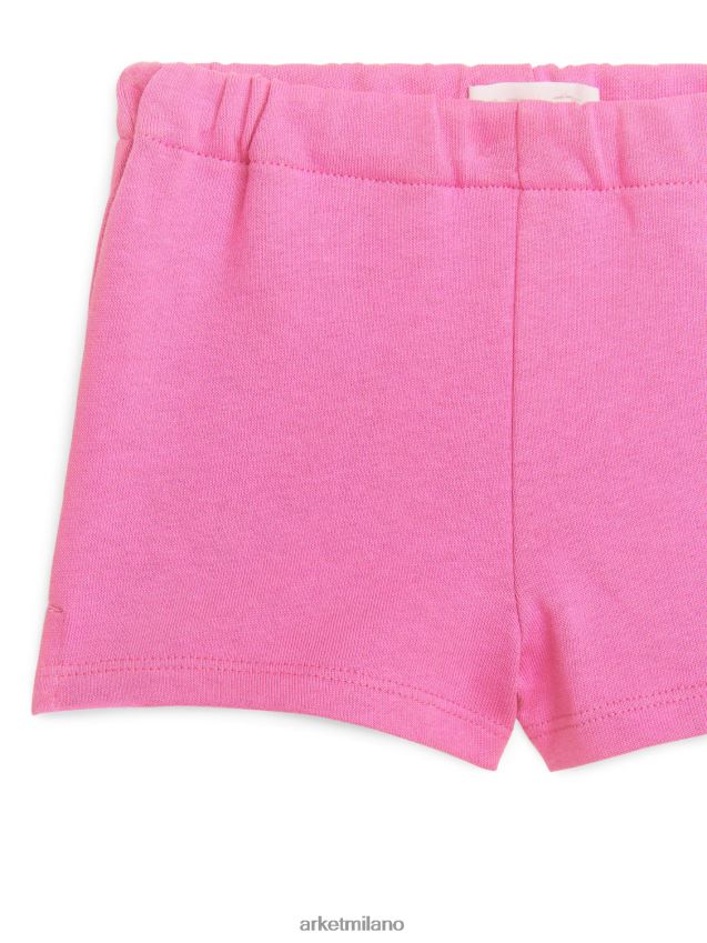 vestiario esso ARKET bambini pantaloncini in spugna di cotone rosa 6F0F6L1740