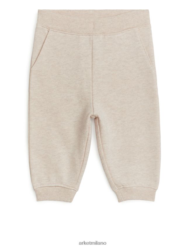vestiario esso ARKET bambini pantaloni della tuta di cotone melange di avena 6F0F6L1738
