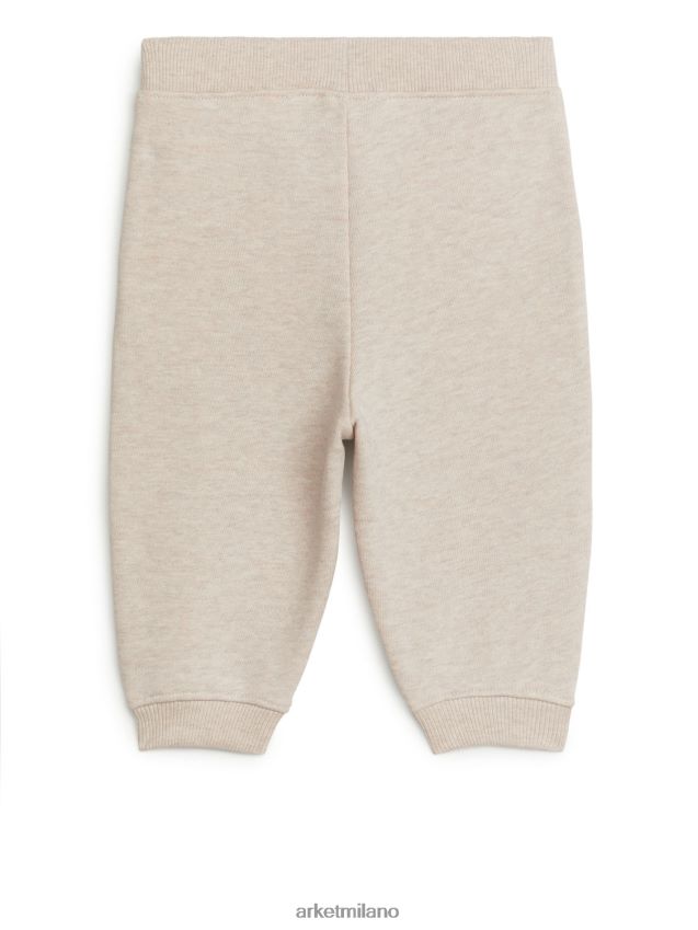 vestiario esso ARKET bambini pantaloni della tuta di cotone melange di avena 6F0F6L1738