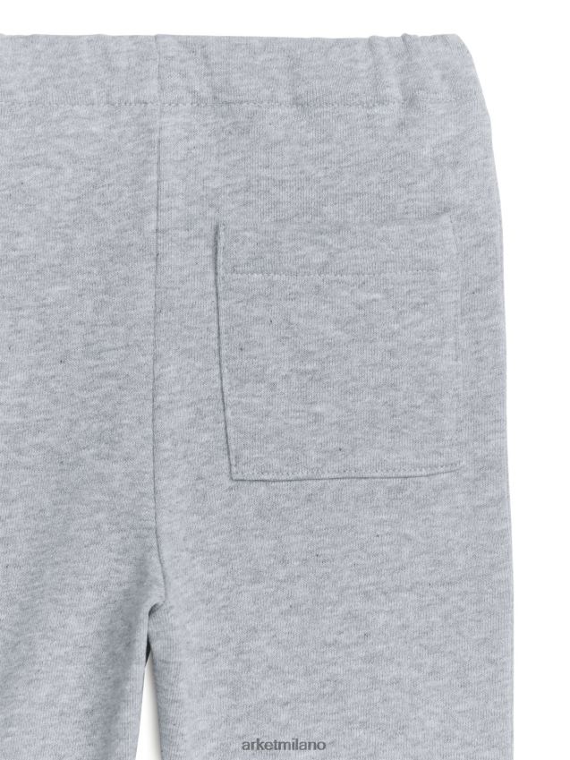 vestiario esso ARKET bambini pantaloni della tuta in spugna di cotone grigio 6F0F6L1771