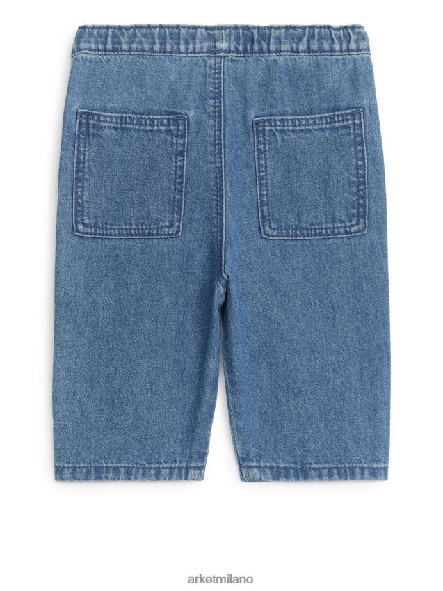 vestiario esso ARKET bambini pantaloni in morbido denim blu 6F0F6L1768