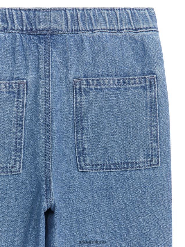 vestiario esso ARKET bambini pantaloni in morbido denim blu lavato 6F0F6L1767