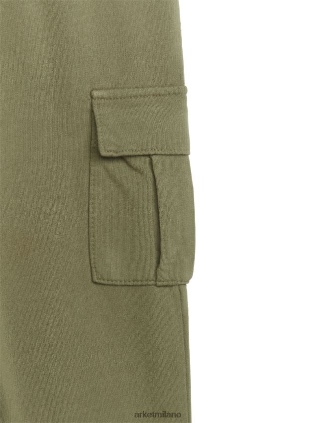 vestiario esso ARKET bambini pantaloni pratici in jersey verde kaki 6F0F6L1689