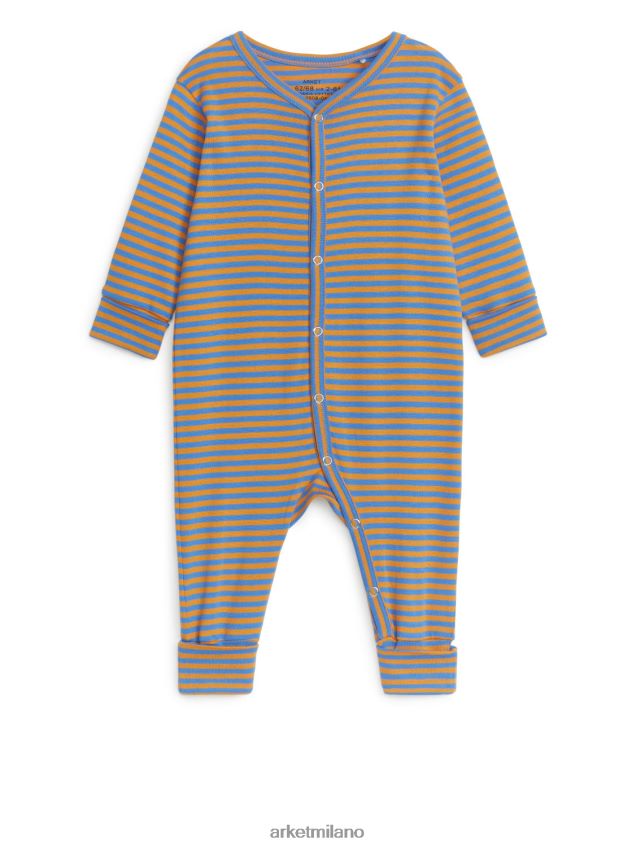 vestiario esso ARKET bambini pigiama tutto in uno blu/arancione 6F0F6L1685