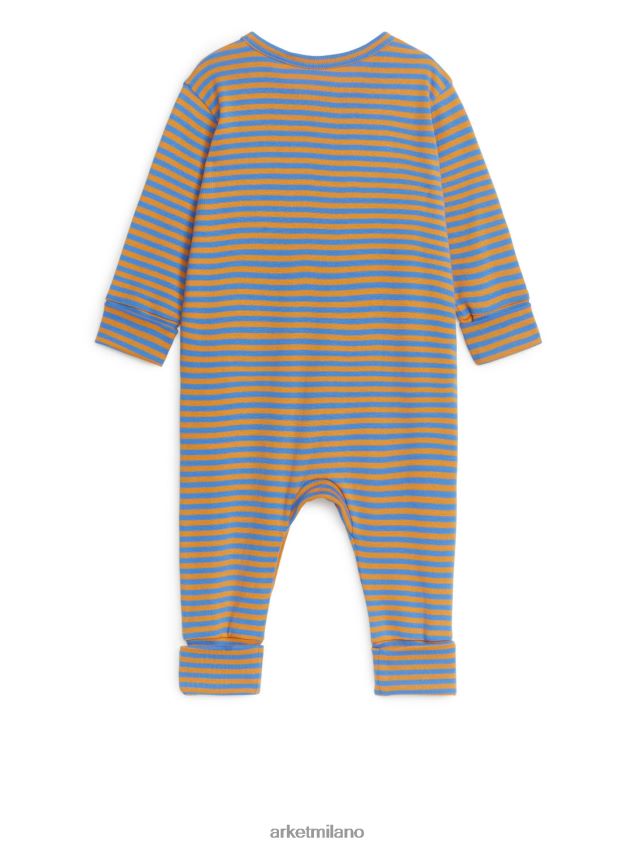 vestiario esso ARKET bambini pigiama tutto in uno blu/arancione 6F0F6L1685