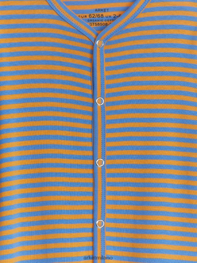 vestiario esso ARKET bambini pigiama tutto in uno blu/arancione 6F0F6L1685