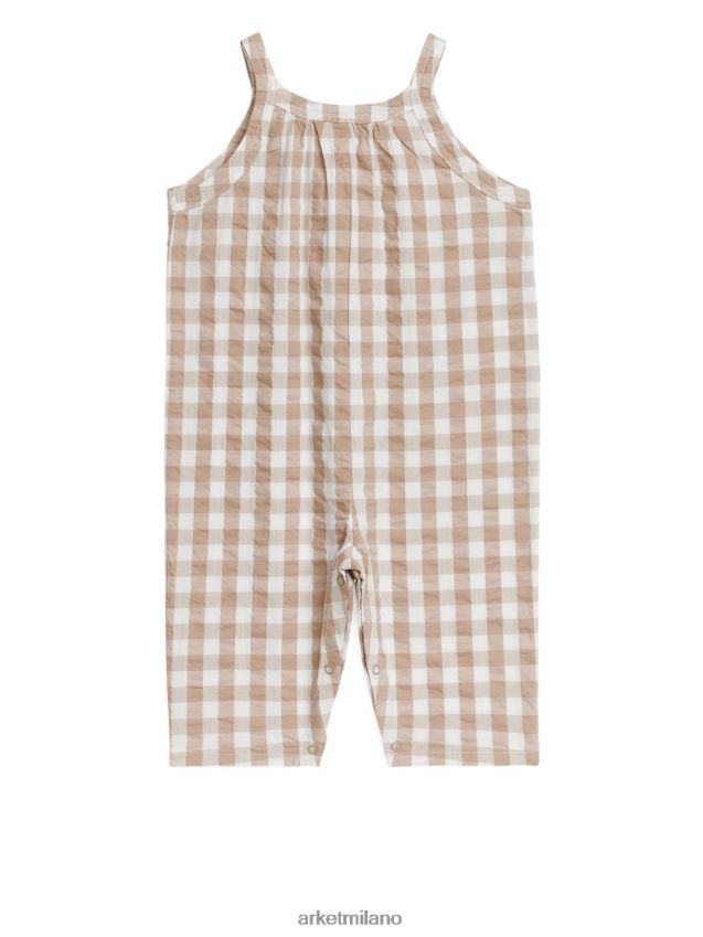 vestiario esso ARKET bambini seersucker nel complesso beige/quadri 6F0F6L1706