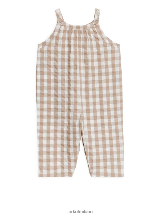 vestiario esso ARKET bambini seersucker nel complesso beige/quadri 6F0F6L1706