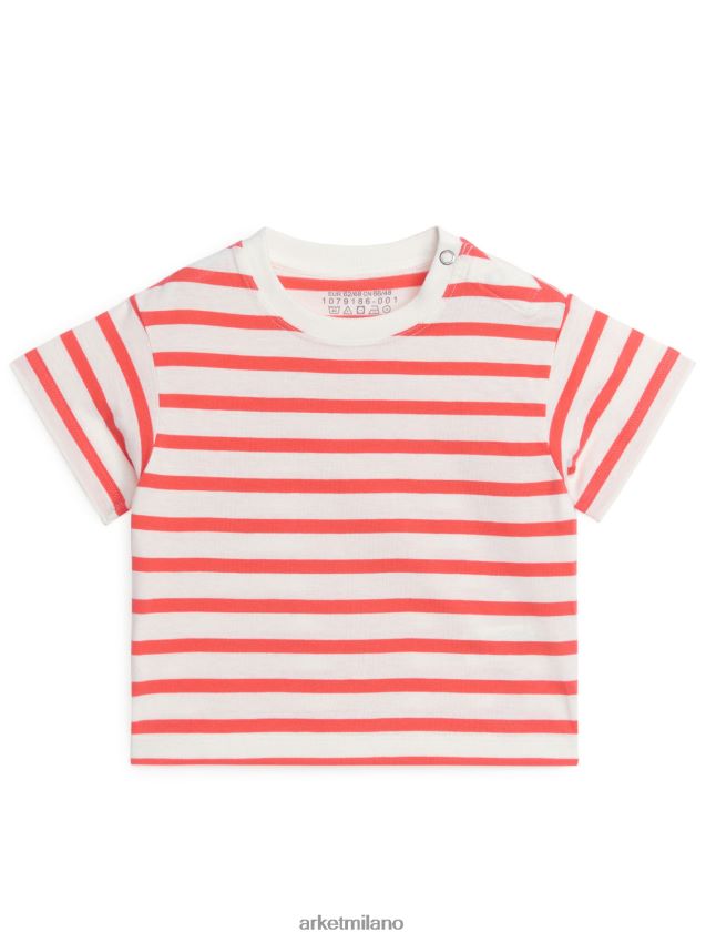 vestiario esso ARKET bambini set di 2 magliette in cotone beige chiaro/bianco/rosso 6F0F6L1758