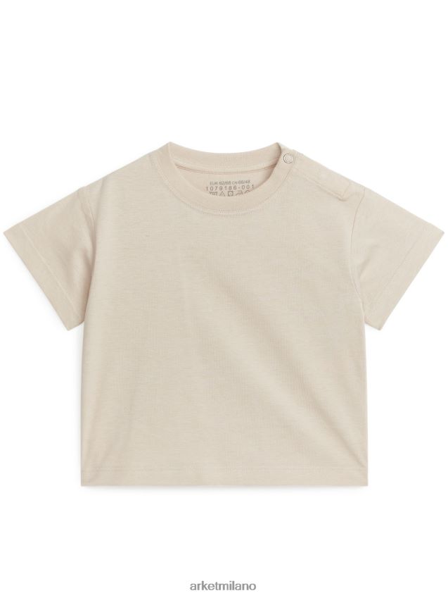 vestiario esso ARKET bambini set di 2 magliette in cotone beige chiaro/bianco/rosso 6F0F6L1758