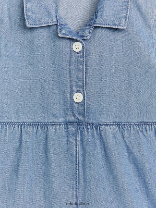 vestiario esso ARKET bambini tuta corta in denim azzurro 6F0F6L1721