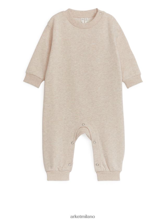 vestiario esso ARKET bambini tuta in cotone avena 6F0F6L1683