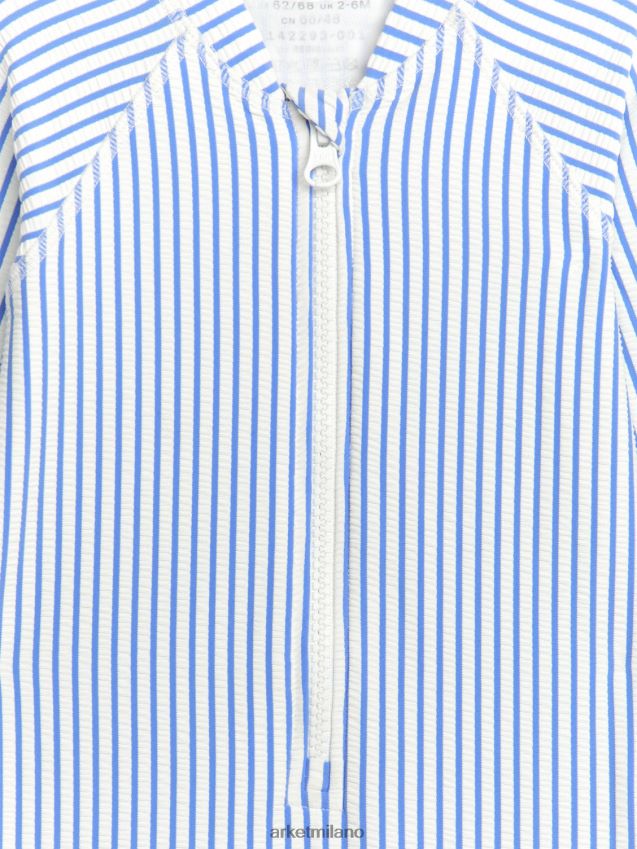 vestiario esso ARKET bambini tuta lunga da bagno in seersucker UV blu/strisce 6F0F6L1752