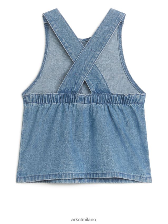 vestiario esso ARKET bambini vestito con salopette in denim blu 6F0F6L1741