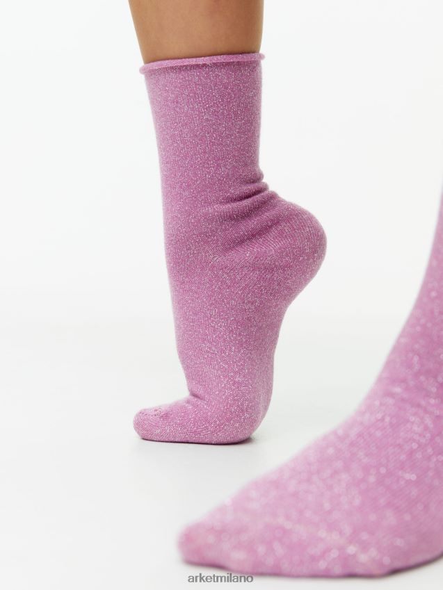 vestiario esso ARKET bambini calzini glitterati, 2 paia rosa/blu 6F0F6L1593
