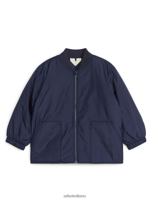 vestiario esso ARKET bambini giacca con cerniera blu scuro 6F0F6L1675