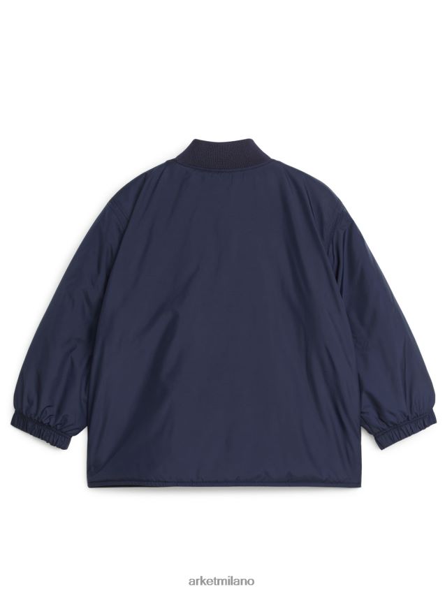 vestiario esso ARKET bambini giacca con cerniera blu scuro 6F0F6L1675