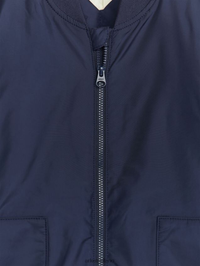 vestiario esso ARKET bambini giacca con cerniera blu scuro 6F0F6L1675