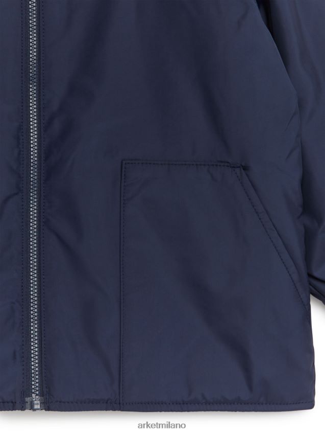 vestiario esso ARKET bambini giacca con cerniera blu scuro 6F0F6L1675