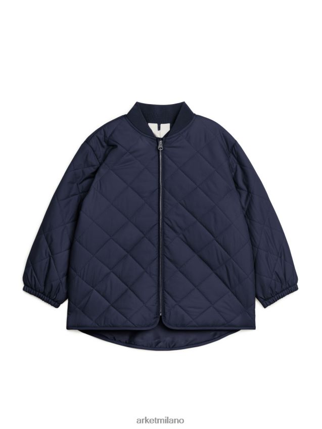 vestiario esso ARKET bambini giacca isolante trapuntata blu scuro 6F0F6L1682
