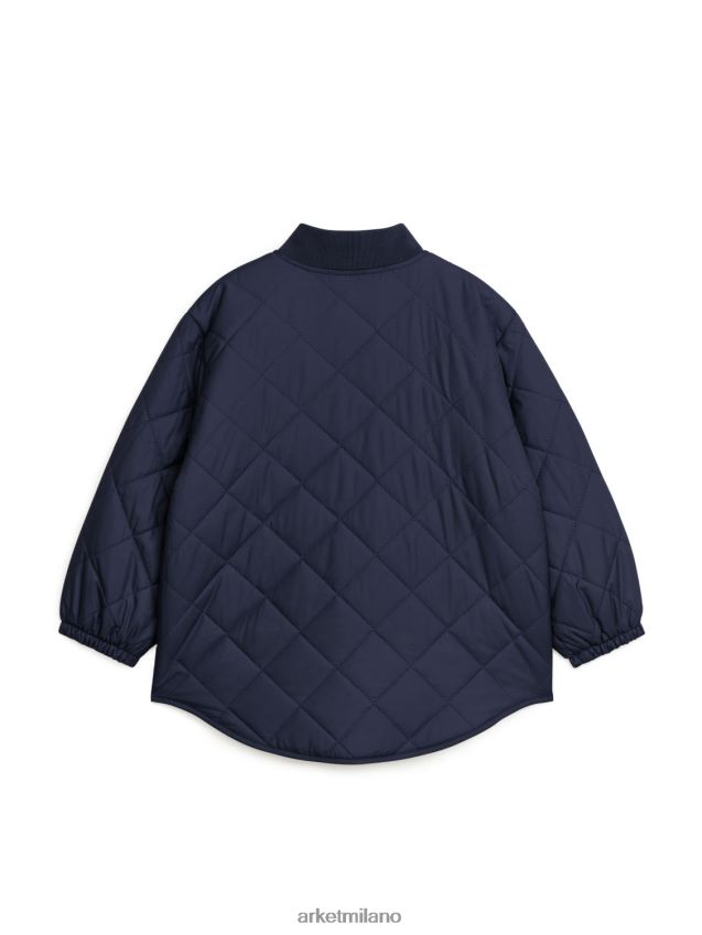 vestiario esso ARKET bambini giacca isolante trapuntata blu scuro 6F0F6L1682