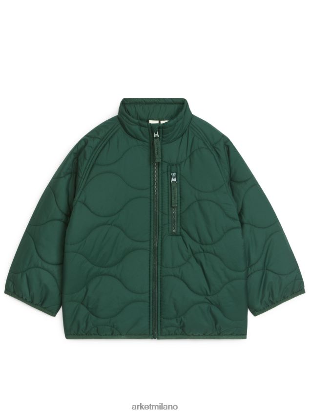 vestiario esso ARKET bambini giacca trapuntata verde 6F0F6L1681