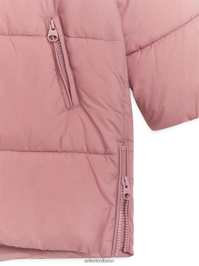 vestiario esso ARKET bambini piumino di media lunghezza rosa polveroso 6F0F6L1678