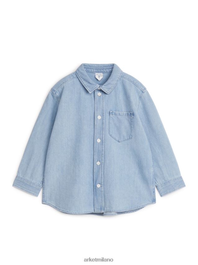 vestiario esso ARKET bambini camicia di jeans azzurro 6F0F6L1497