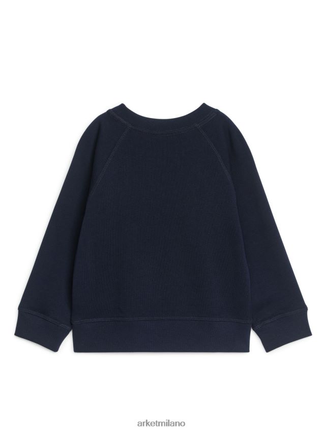 vestiario esso ARKET bambini felpa in spugna francese blu scuro 6F0F6L1514
