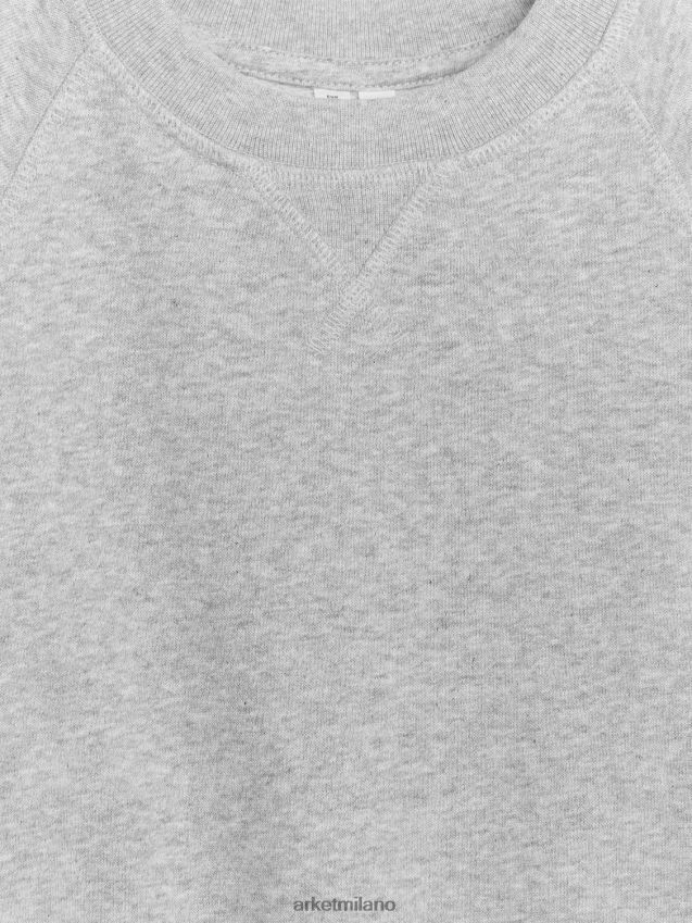 vestiario esso ARKET bambini felpa in spugna francese grigio melange 6F0F6L1522