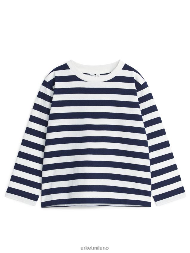 vestiario esso ARKET bambini maglietta a maniche lunghe blu scuro 6F0F6L1498