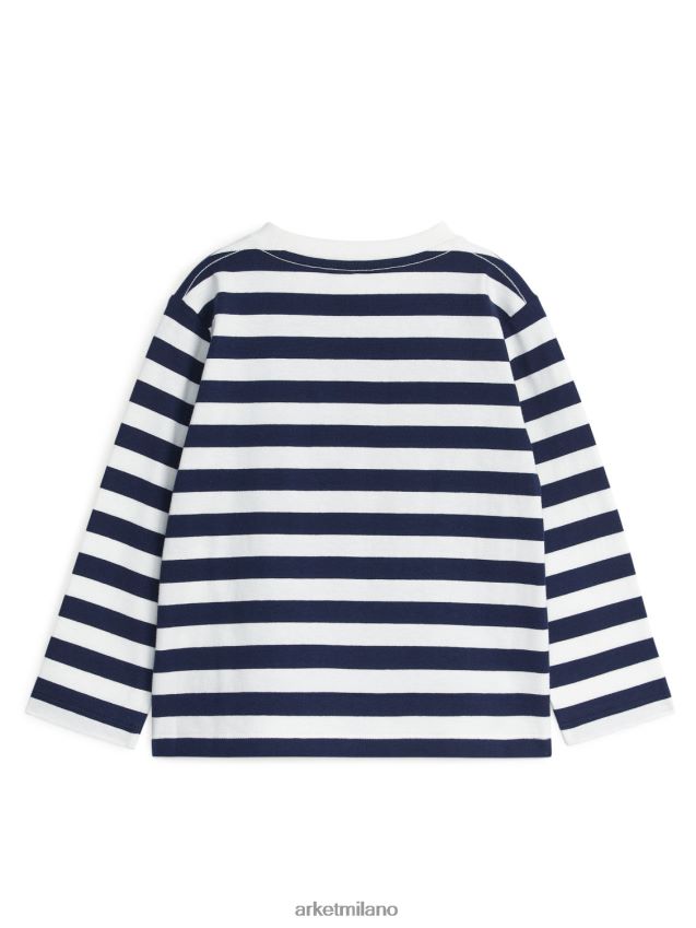 vestiario esso ARKET bambini maglietta a maniche lunghe blu scuro 6F0F6L1498
