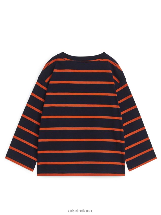 vestiario esso ARKET bambini maglietta a maniche lunghe blu scuro/righe 6F0F6L1453