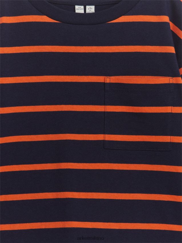 vestiario esso ARKET bambini maglietta a maniche lunghe blu scuro/righe 6F0F6L1453