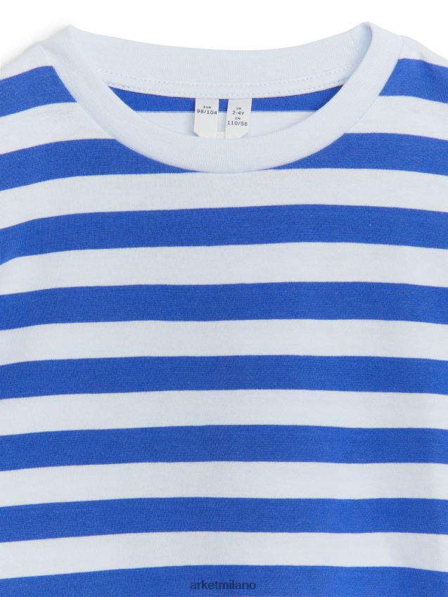 vestiario esso ARKET bambini maglietta a maniche lunghe striscia blu 6F0F6L1512