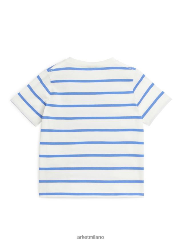 vestiario esso ARKET bambini maglietta a righe bianco blu 6F0F6L1477
