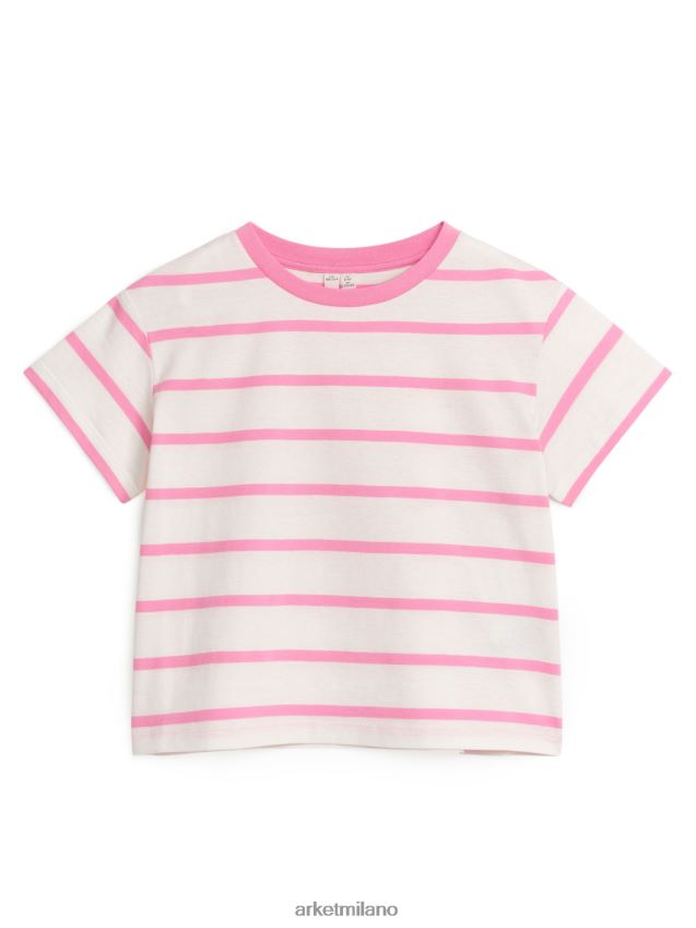 vestiario esso ARKET bambini maglietta ampia bianco/rosa 6F0F6L1465