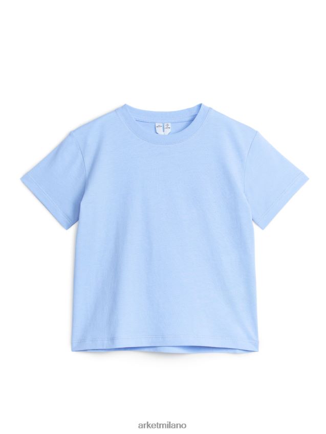 vestiario esso ARKET bambini maglietta girocollo azzurro 6F0F6L1507